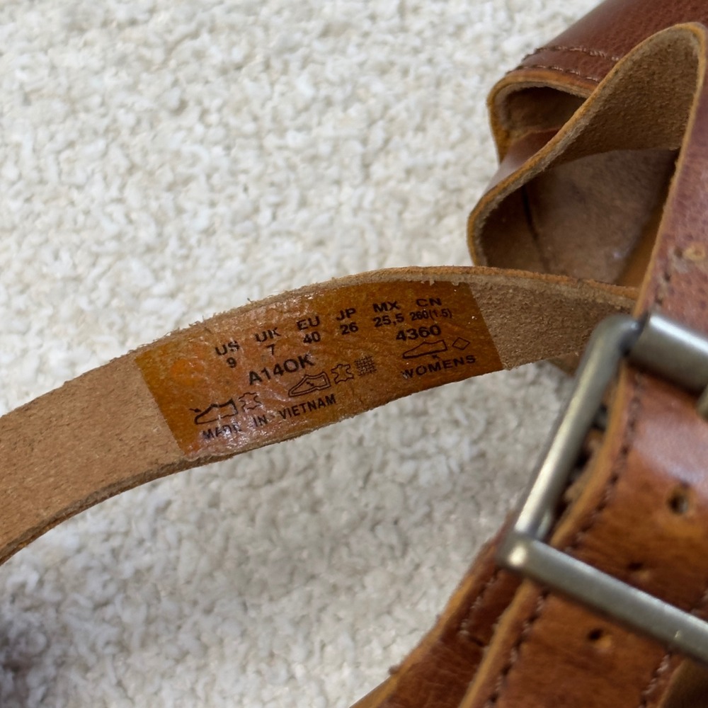 Timberland Earthkeepers Lola Bay Leather Ankle Strap Sandals Women's 9 - Picture 4 of 5
